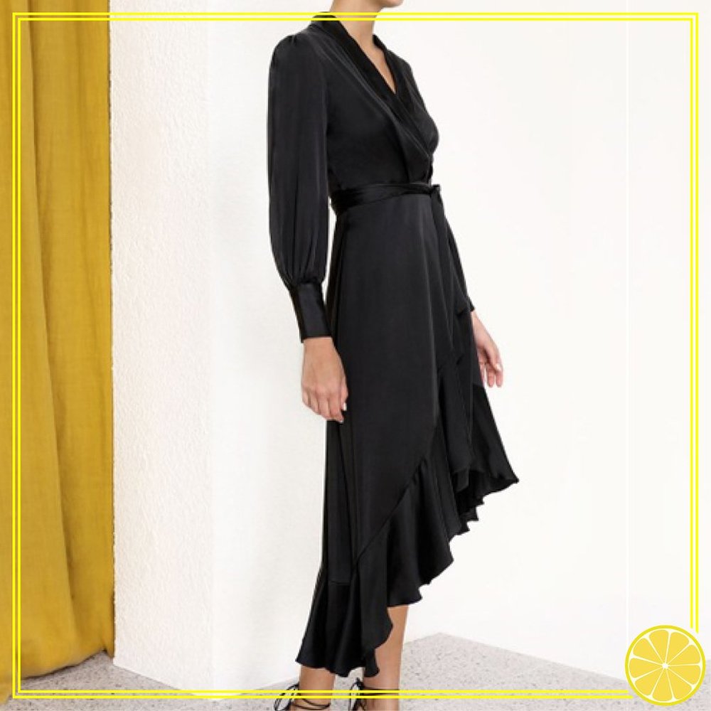 Super Eight Wrap Midi Dress